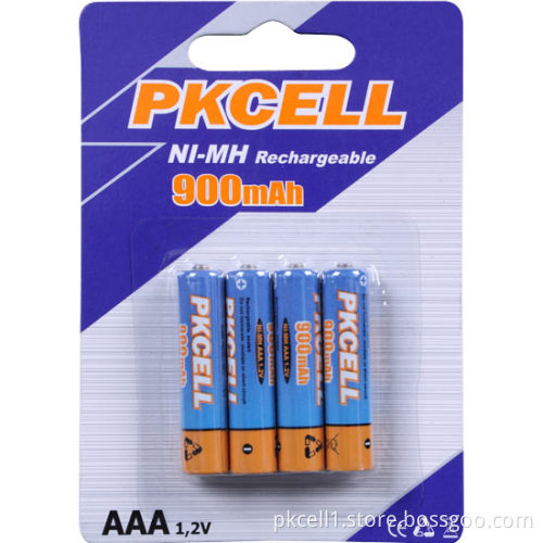 1.2V 900mAh AA Ni-MH Rechargeable Battery for European and American Market